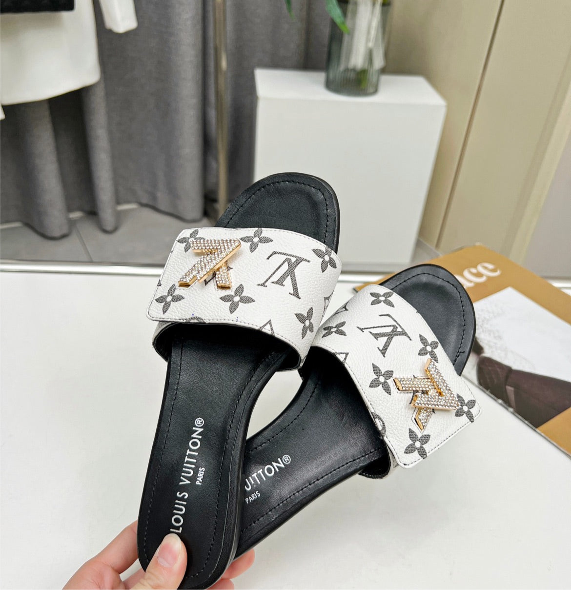 Slide in new LV sandal
